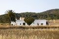 White country house on the island of Ibiza surrounded by nature in the northern part of the island.