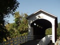White Covered bridge Royalty Free Stock Photo