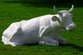 White cow statue Royalty Free Stock Photo