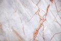 white cracked marble slab with copper color pattern texture background, old floor of architecture Royalty Free Stock Photo