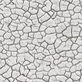 White Cracked Surface Seamless Texture.