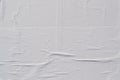 White creased poster texture Royalty Free Stock Photo