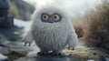 Tundra: A Felt Stop-motion Monster In Snow Royalty Free Stock Photo