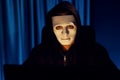 White criminal anonymous mask installing coding password encryption. Pecuniary.