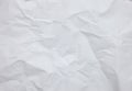 White crinkle paper sheet background with textures Royalty Free Stock Photo