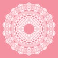 White crochet doily. Royalty Free Stock Photo