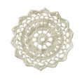 White crochet doily Royalty Free Stock Photo