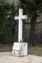 White cross in Fort Santiago, Manila