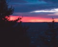 Dawn glow from Mount Monadnock