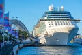 White Cruise Ship, Sydney Harbor Royalty Free Stock Photo