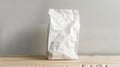 The white crumpled bag.AI generated Royalty Free Stock Photo