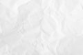 White crumpled natural paper texture for background and design art work Royalty Free Stock Photo