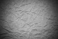 White crumpled packaging paper background texture. Grey Kraft Paper Coarse. Wrinkled paper bag Royalty Free Stock Photo