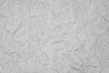 White crumpled packaging paper background texture. Grey Kraft Paper Coarse. Wrinkled paper bag Royalty Free Stock Photo