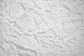 White crumpled packaging paper background texture. Grey Kraft Paper Coarse. Wrinkled paper bag Royalty Free Stock Photo