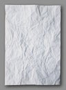 White crumpled paper