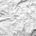 White crumpled paper background texture