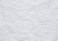 White crumpled paper background with texture