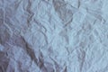 White crumpled paper background, texture of old paper Royalty Free Stock Photo
