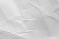 White crumpled paper background, texture old for web design screensavers. Royalty Free Stock Photo