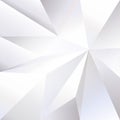 White Crumpled paper 3D triangle monochrome wallpaper