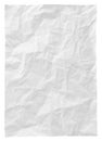 White crumpled paper isolated Royalty Free Stock Photo