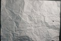 White crumpled paper