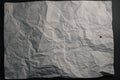 White crumpled paper