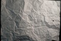 White crumpled paper