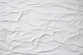 White crumpled paper texture. Abstract background and texture for design. Ai generative Royalty Free Stock Photo