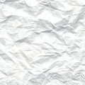 white crumpled paper texture, background, backdrop with Generative AI Royalty Free Stock Photo
