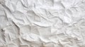 White crumpled paper texture background. Close up of crumpled paper. Generative AI Royalty Free Stock Photo