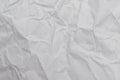 White crumpled paper texture background. Close-up Royalty Free Stock Photo