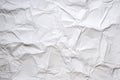 White crumpled paper texture background. White old creased and wrinkled paper abstract background. Grunge texture surface paper Royalty Free Stock Photo
