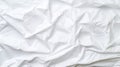 White crumpled paper texture background