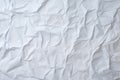 White crumpled paper texture background. White old creased and wrinkled paper abstract background. Grunge texture surface paper Royalty Free Stock Photo