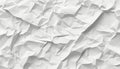 White crumpled paper texture for versatile and unique background design projects