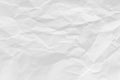 White crumpled recycled paper texture background for business communication and education concept design Royalty Free Stock Photo