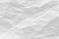 White crumpled recycled paper texture background for business communication and education design Royalty Free Stock Photo