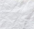 White crumpled tissue paper background texture