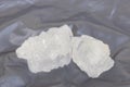 White crystal alum stone or Potassium alum. Chemical compound