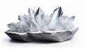 White crystal 3d rendering isolate on White background Royalty Free Stock Photo