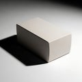 White Cube on Black Background Royalty Free Stock Photo