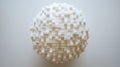 Abstract Sphere Made of Cubes Royalty Free Stock Photo
