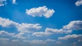 white cumulo nimbus cloud cover wheather partly cloudy partly sunny Royalty Free Stock Photo