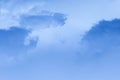 White cumulus clouds blue sky natural background weather change wind