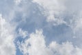 White cumulus clouds blue sky natural background weather change wind Royalty Free Stock Photo