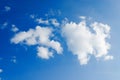 white cumulus spring clouds Royalty Free Stock Photo