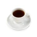 Cup of black coffee isolated on white background with clipping path Royalty Free Stock Photo
