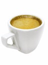 White Cup of Espresso w/ Path Royalty Free Stock Photo